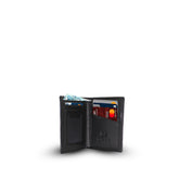 Harper 9 Slots Vertical RFID Wallet Black